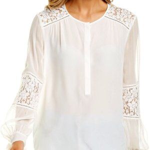 New Rebecca Taylor Sarah 100% Silk Blouse